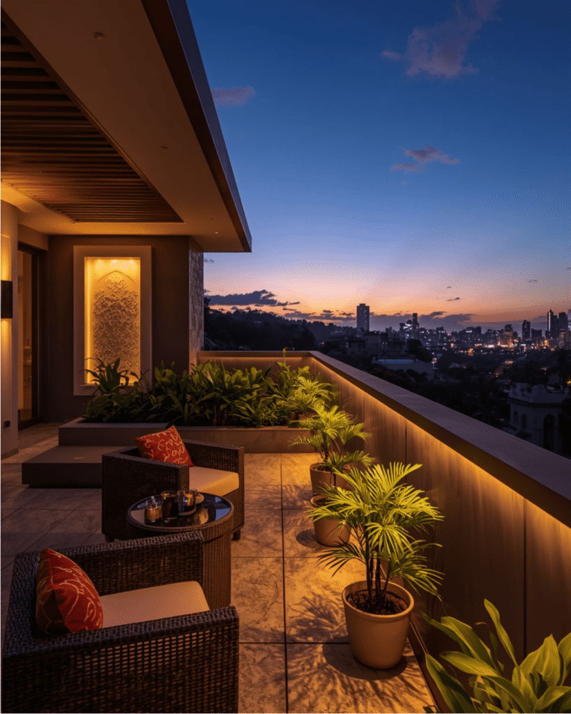 6. Best Balcony Furniture Layout Ideas for Entertaining Guests