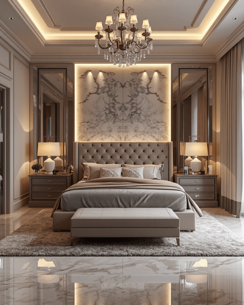 9. Cozy Luxury Bedroom Decor with Neutral Colors