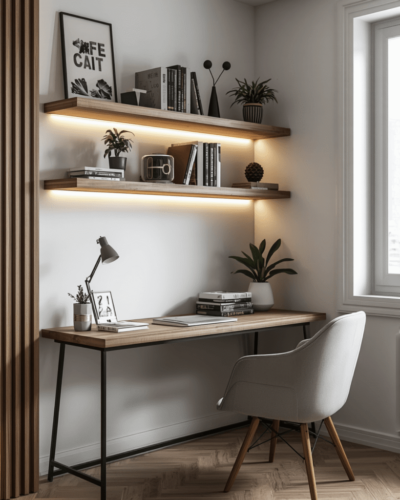 4. Elegant Corner Desk Inspiration for Modern Apartments