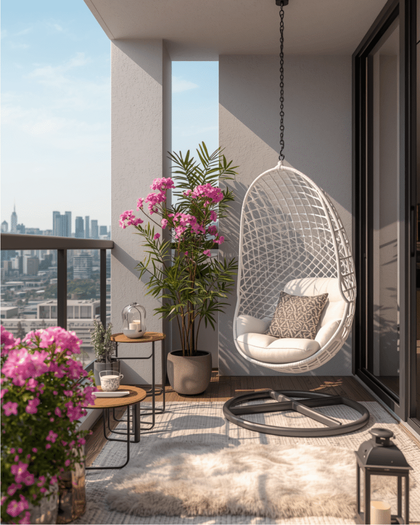 5. Pink Flower Balcony Design Ideas That Feel Like a Garden