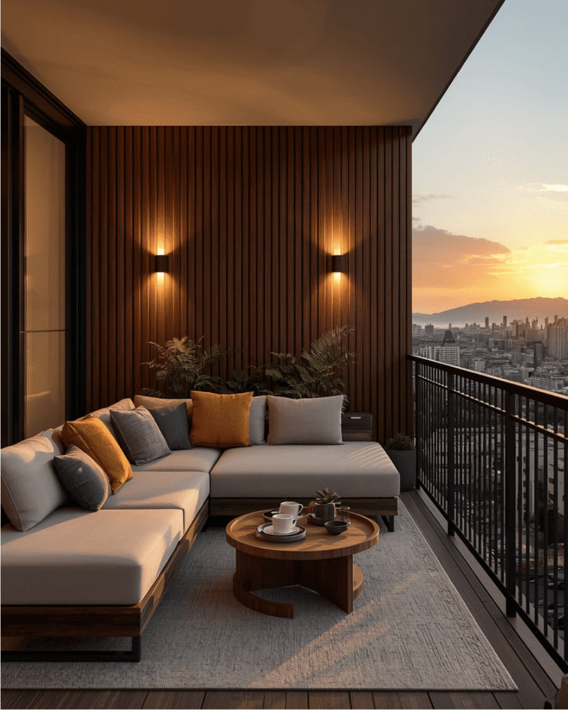 10. Cozy Evening Balcony Inspiration for Outdoor Entertaining