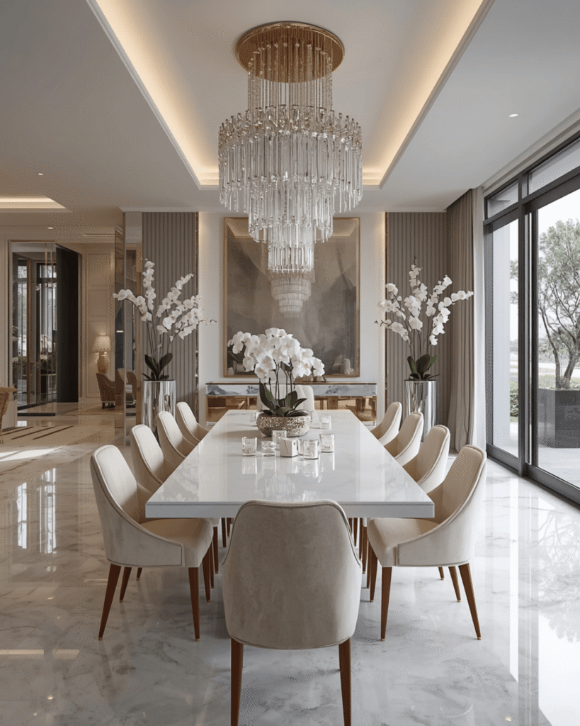 5. Contemporary Dining Room Furniture Ideas for Large Families