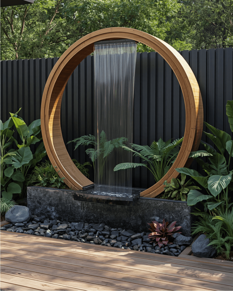 5. Contemporary Outdoor Waterfall Designs for Modern Homes