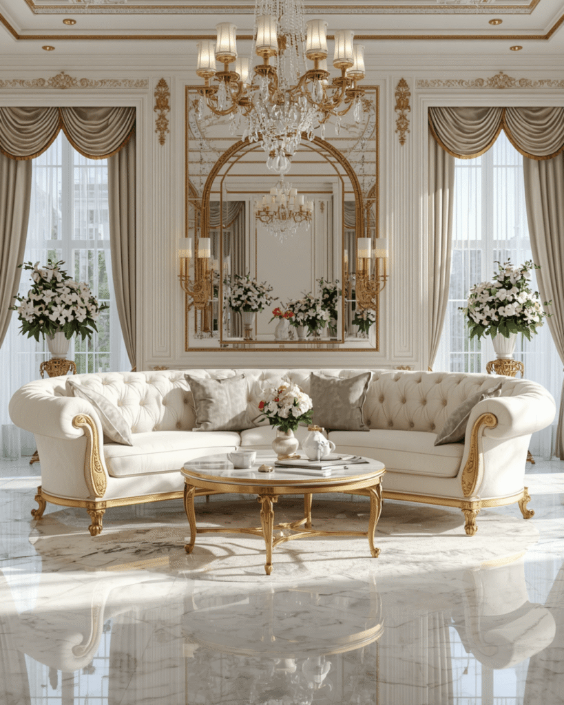 1. Luxury Classic Living Room Design Ideas for Elegant Homes