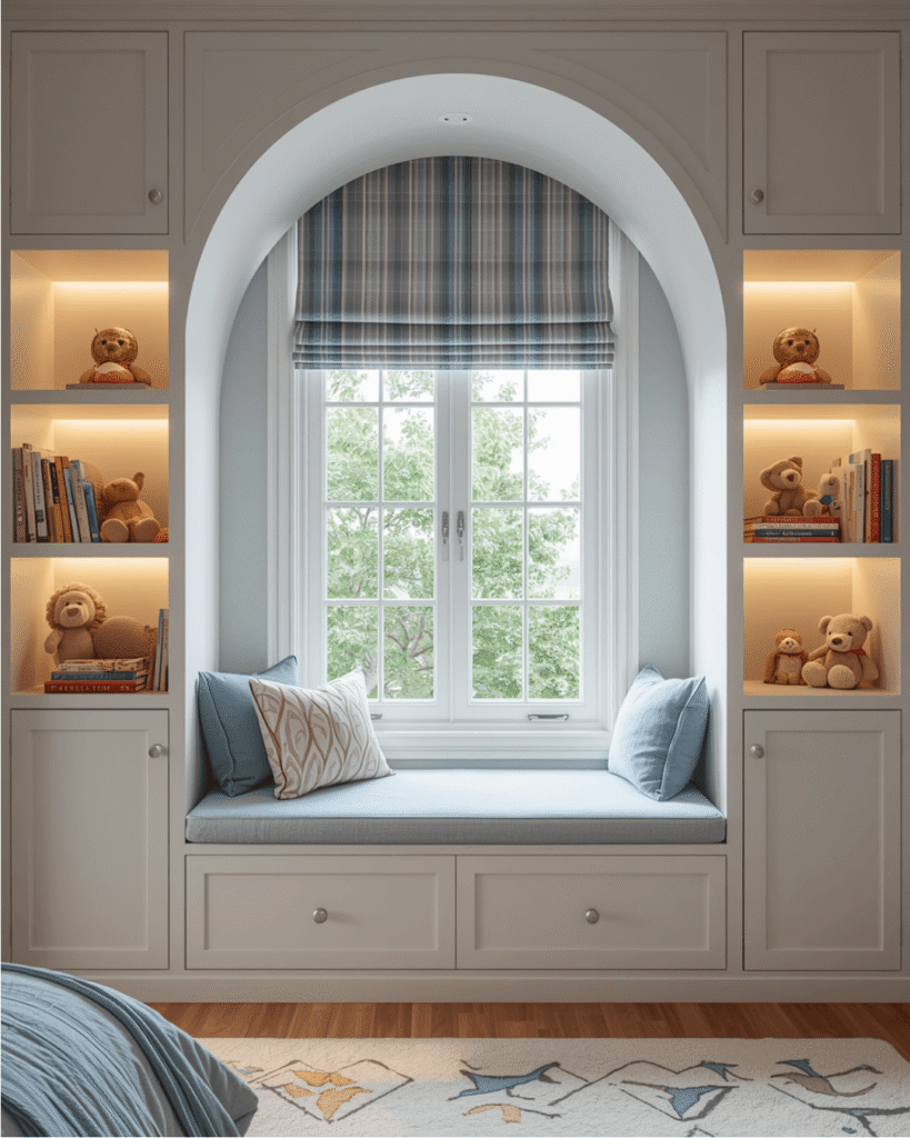 8. Built-In Window Bench Designs