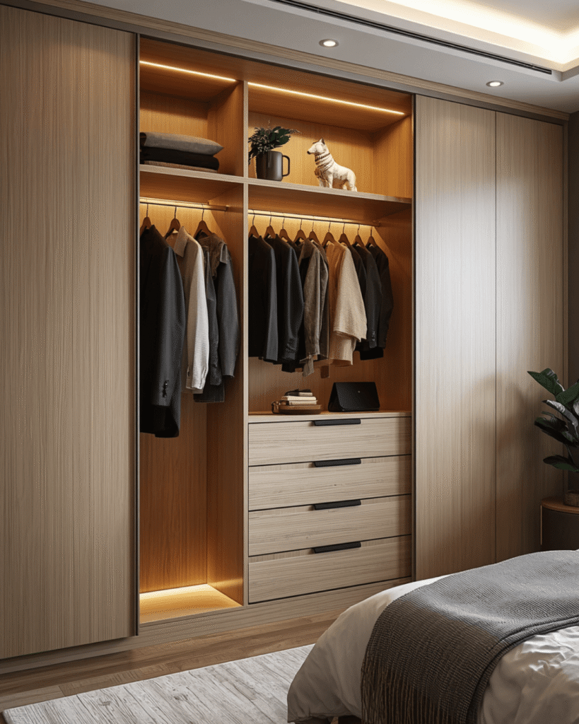 7. Scandinavian Wardrobe Design Ideas for Modern Apartments
