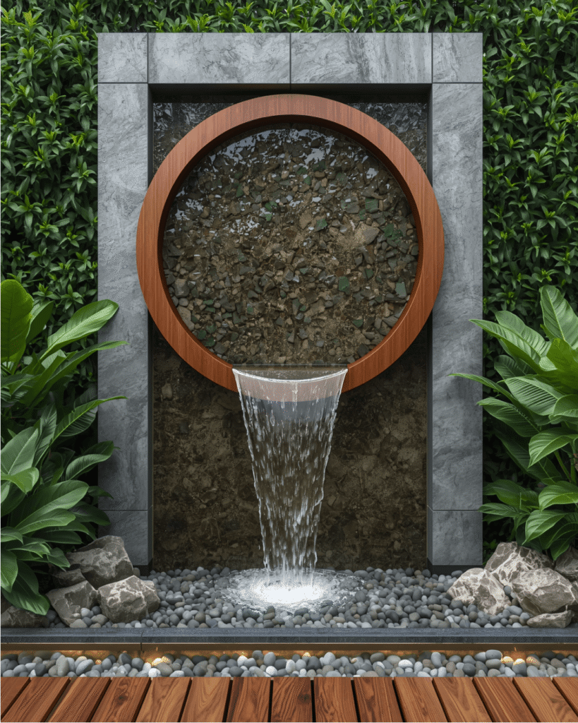 9. Elegant Garden Focal Points That Combine Art and Nature