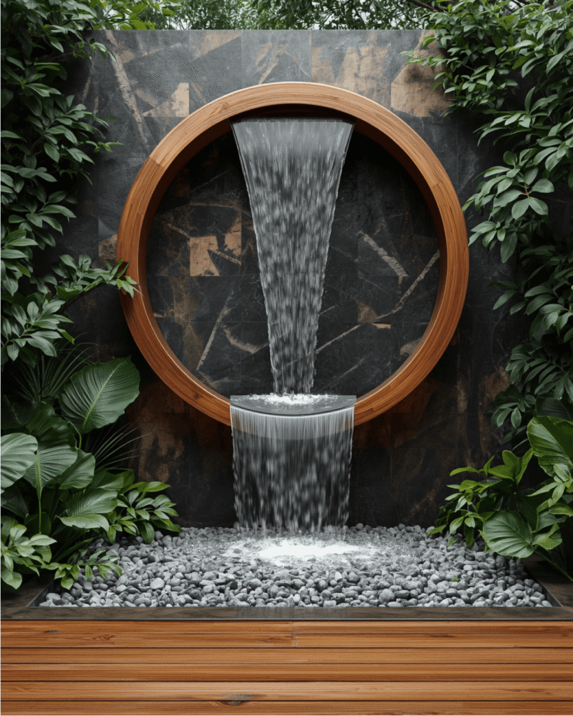 4. How a Water Curtain Feature Creates a Relaxing Garden Atmosphere