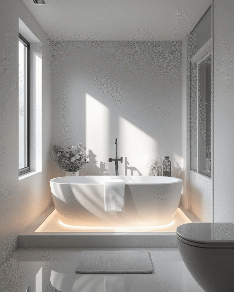 8. Stylish Minimal Bathroom Design for Compact Homes