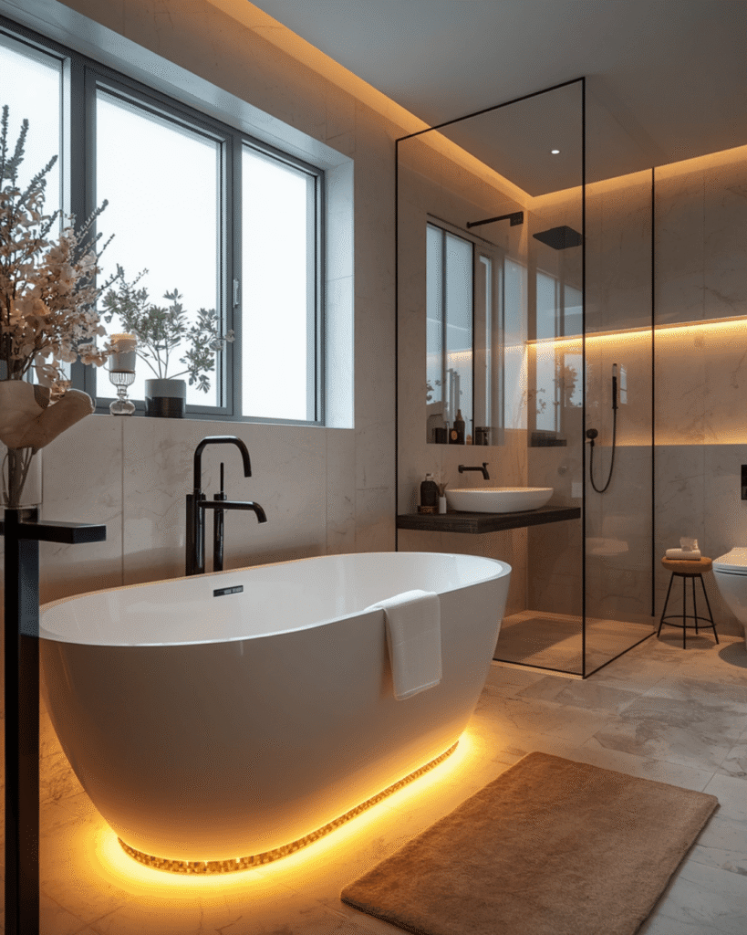 4. Cozy Japanese-Inspired Bathroom Design for Relaxation