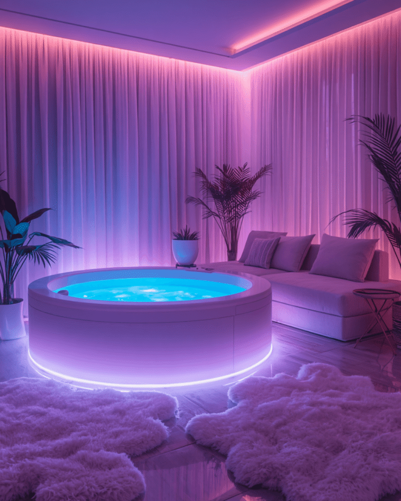 7. Contemporary Neon Interior Design