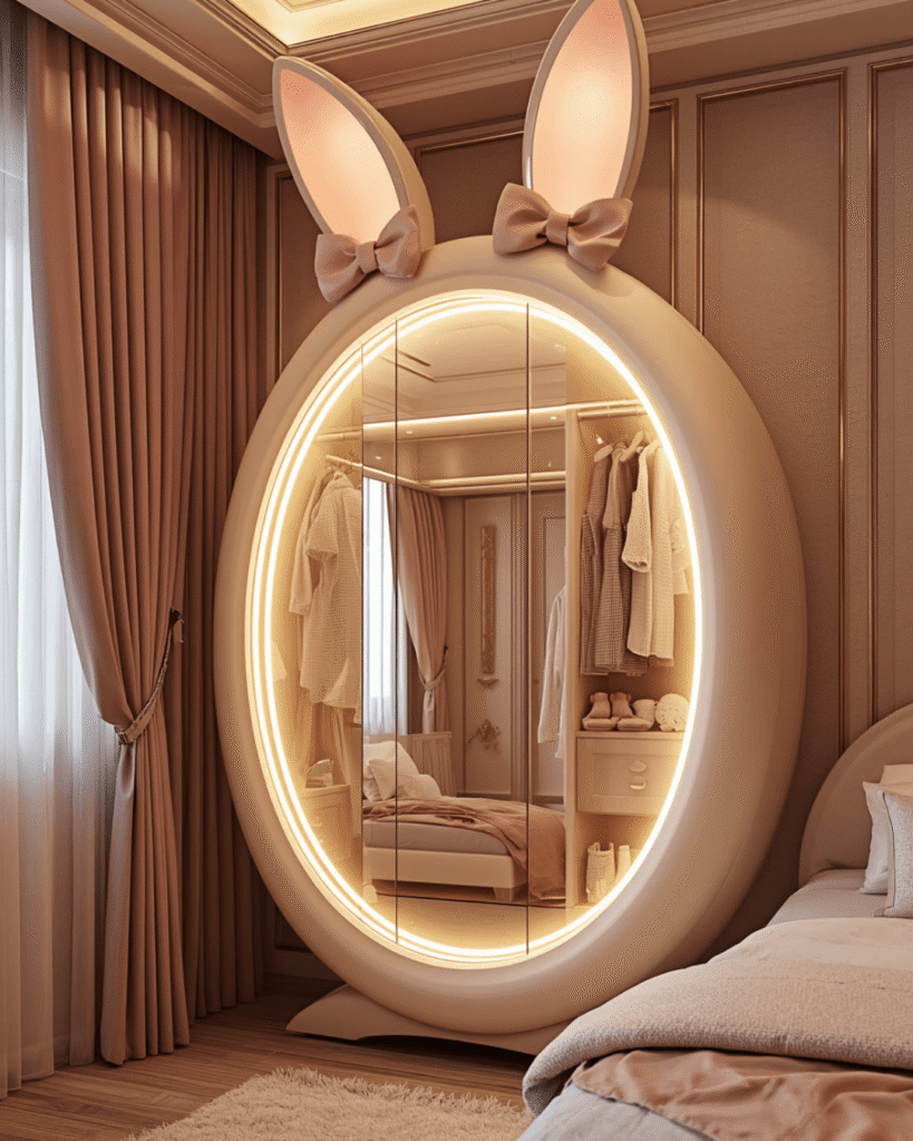10. High-End Bunny Closet Design for Luxury Kids’ Rooms