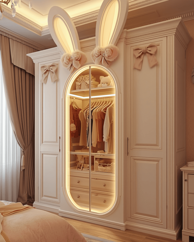 9. Contemporary Kids’ Bedroom Furniture with Soft Lighting