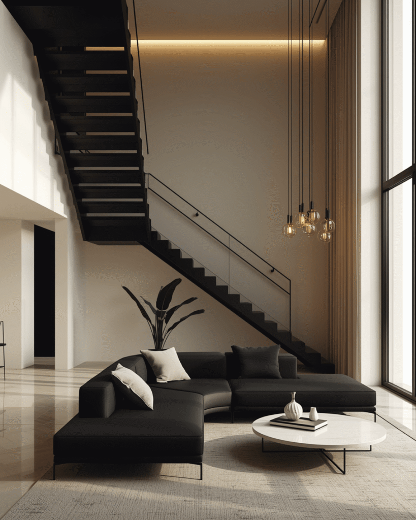 8. Elegant Loft Living Room and Bedroom Combo Ideas