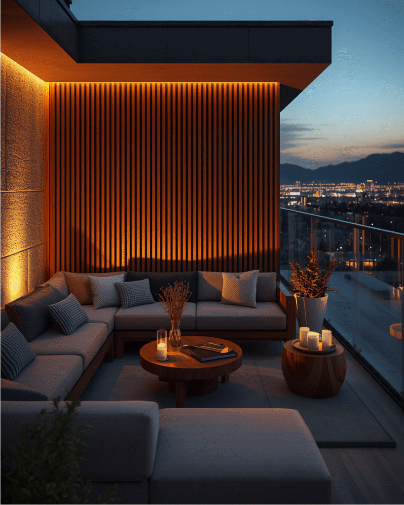 8. Warm Wood Balcony Designs That Feel Cozy All Year