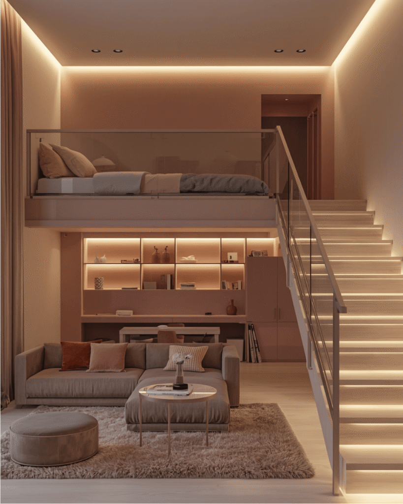 10. Luxury Studio Apartment Bedroom Design 