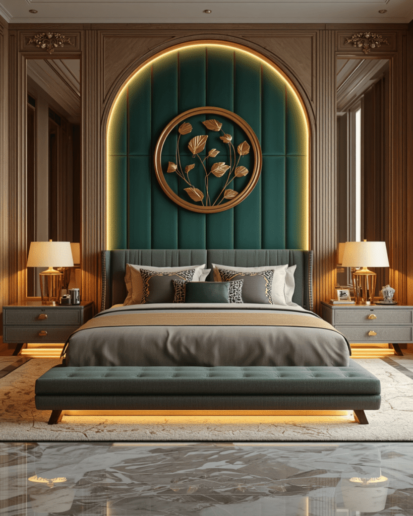 9. Symmetrical Bedroom Layout Idea