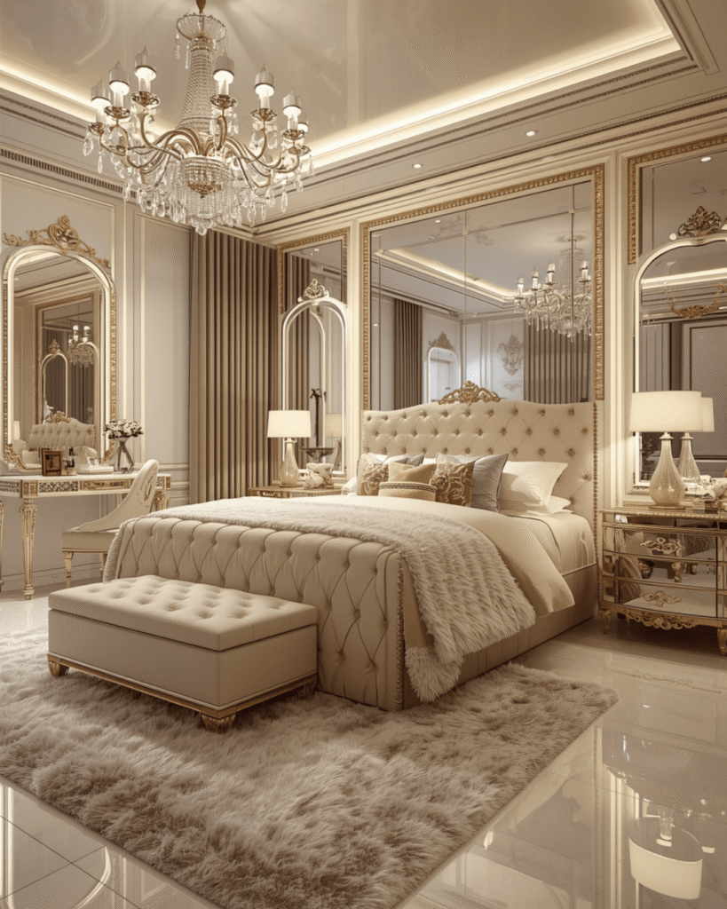4. Dreamy Neutral Bedroom Decor for Glam Interiors