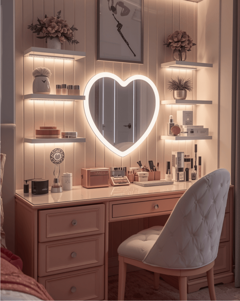10. Built-In Vanity Desk Designs