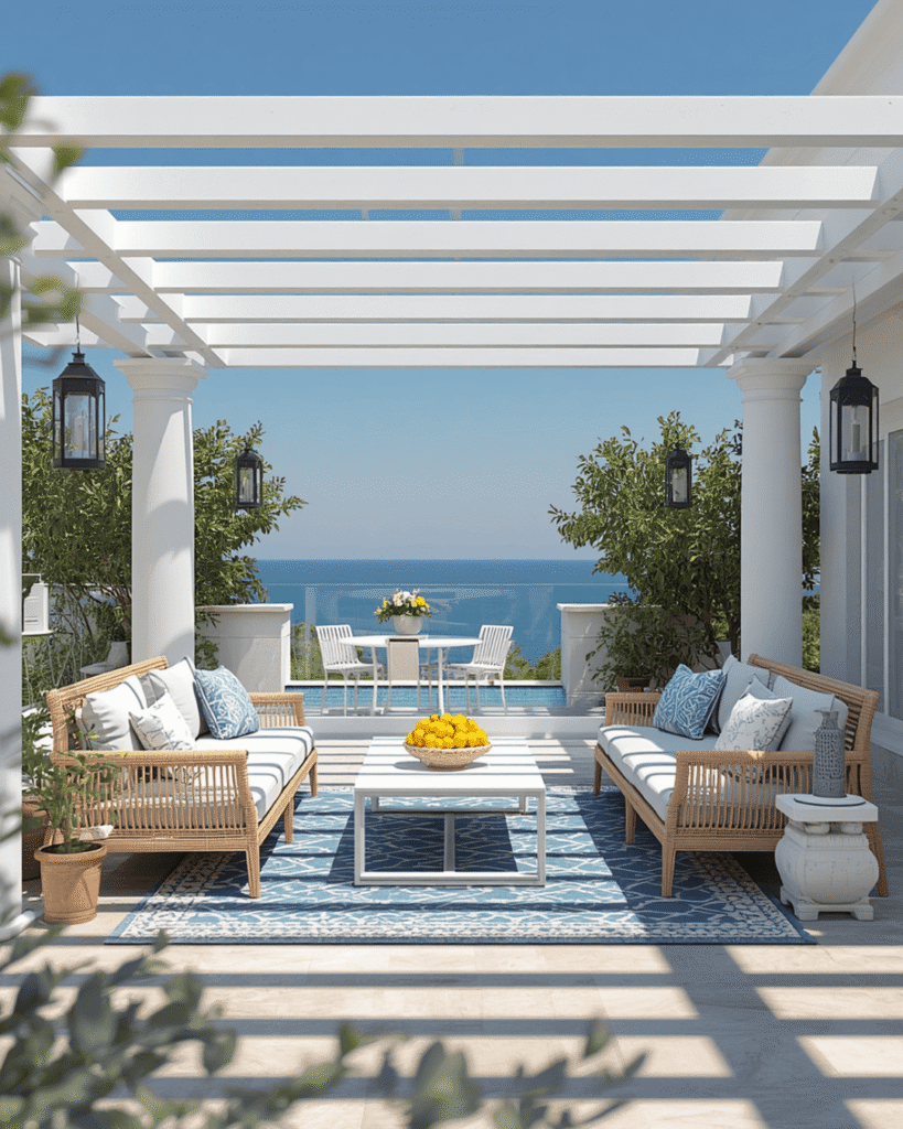 1. Mediterranean Lemon Patio Decor Ideas