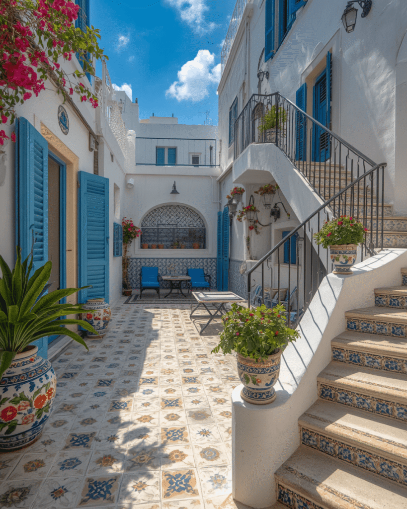 6. Traditional Mediterranean Architecture with Artistic Tile Details
