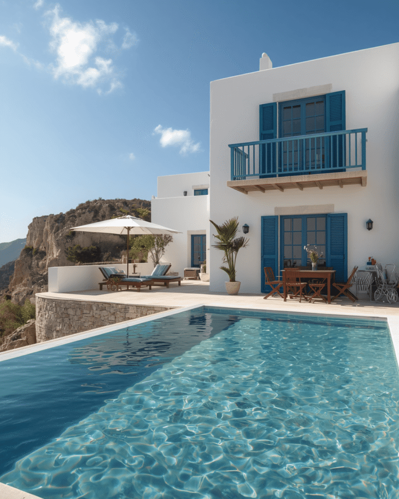 8. Stunning Mediterranean Backyard Pool Ideas 