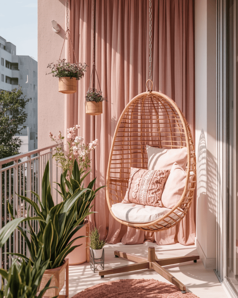 8. Floral Balcony Styling Ideas for Modern Apartments