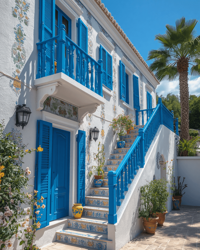 8. Stunning Mediterranean Home Landscaping