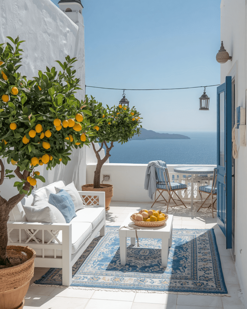 10. Luxury Outdoor Living Ideas With Lemon Trees