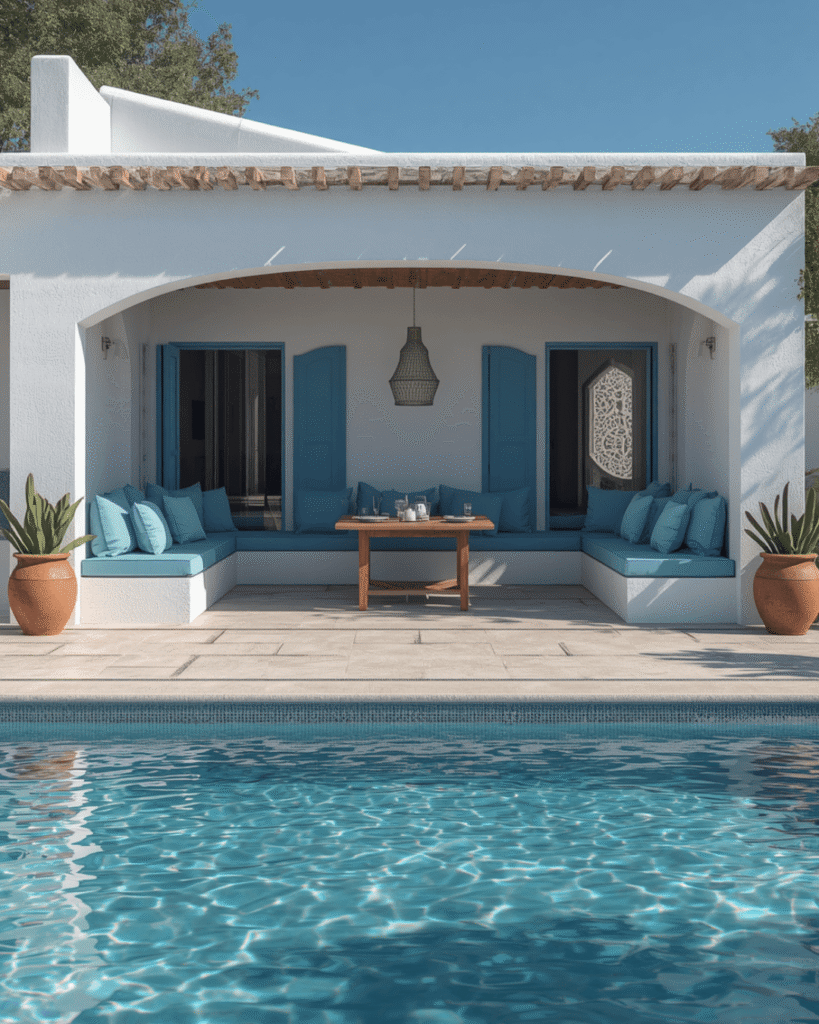 9. Elegant Mediterranean Courtyard Decorating Ideas 