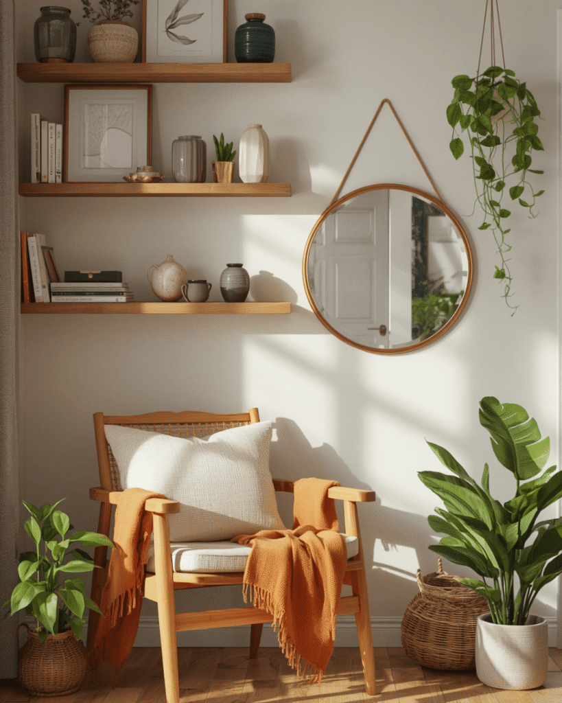8. Boho Inspired Reading Nook Design