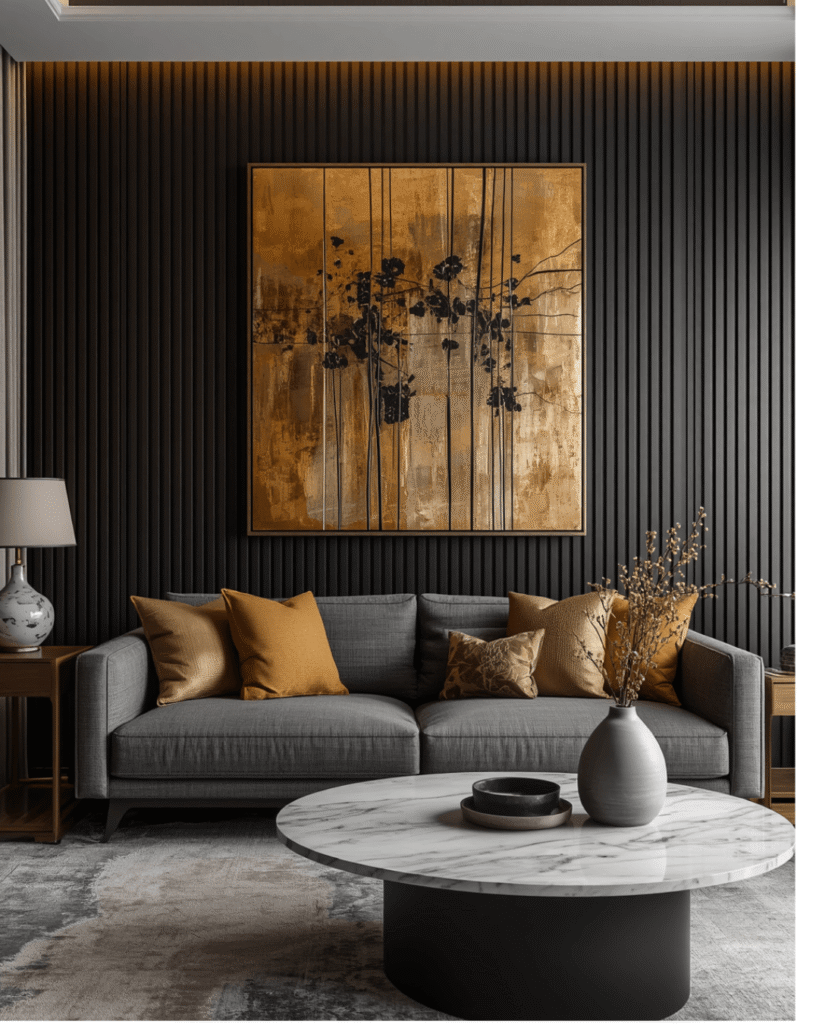 5. Contemporary Metallic Wall Art Decorating Ideas