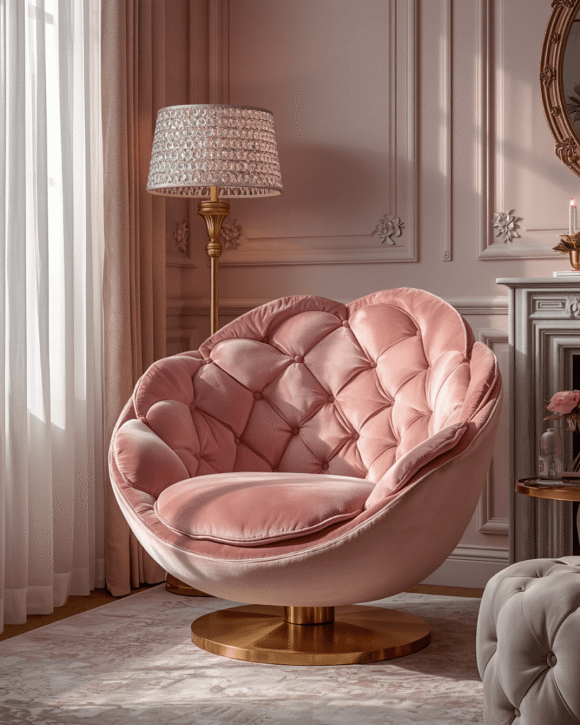 1. Luxury Rose Chair Ideas for Elegant Living Spaces