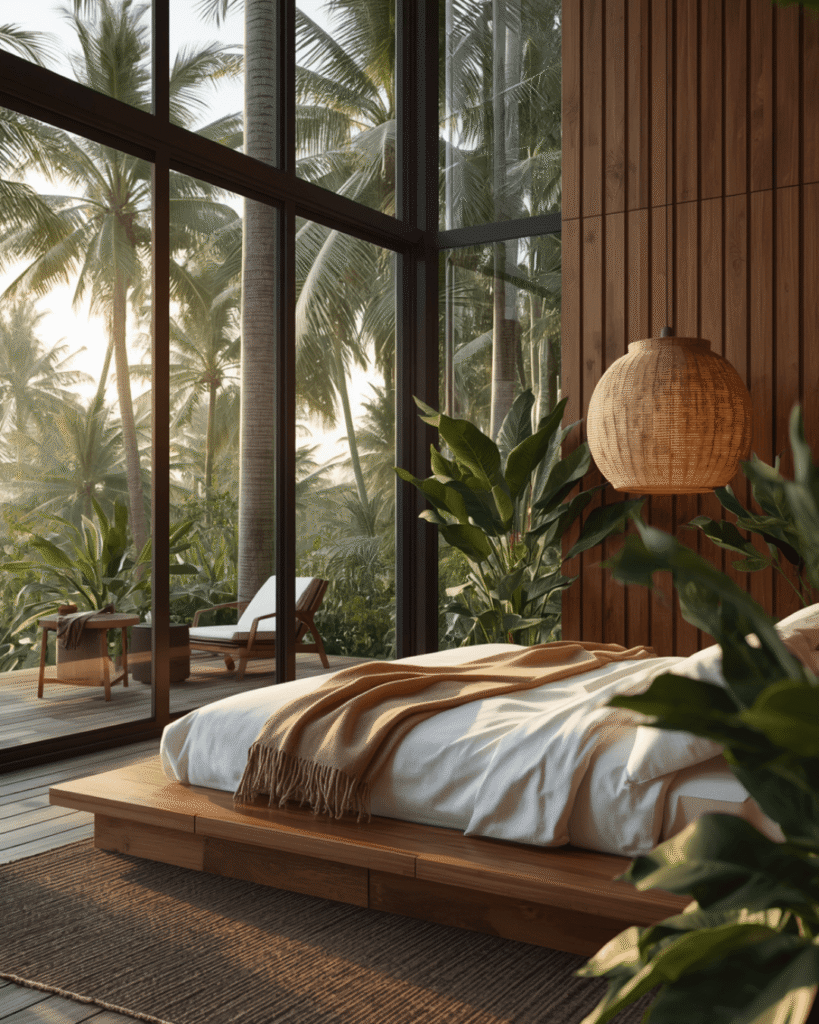 3. Modern Tropical Bedroom Design for Everyday Relaxation