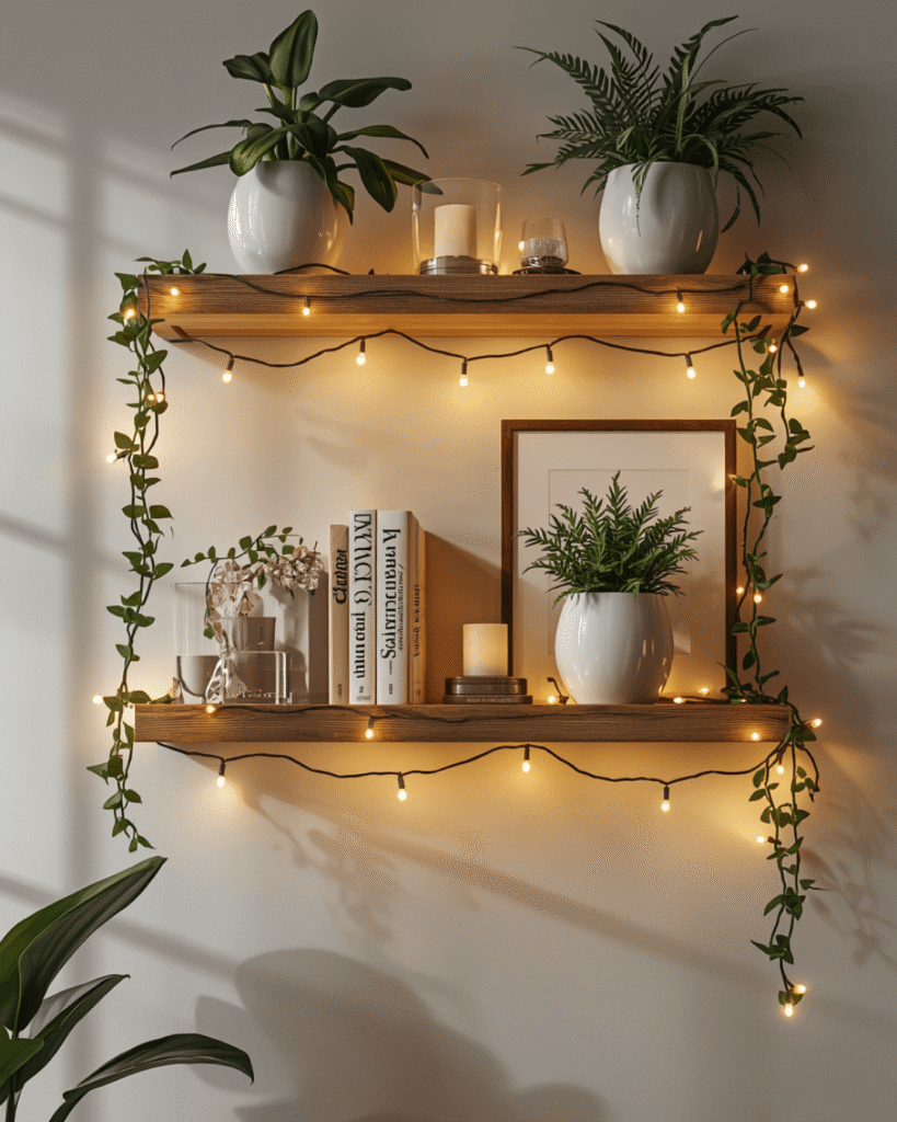 3.Minimalist Wall Shelf Decorating Ideas