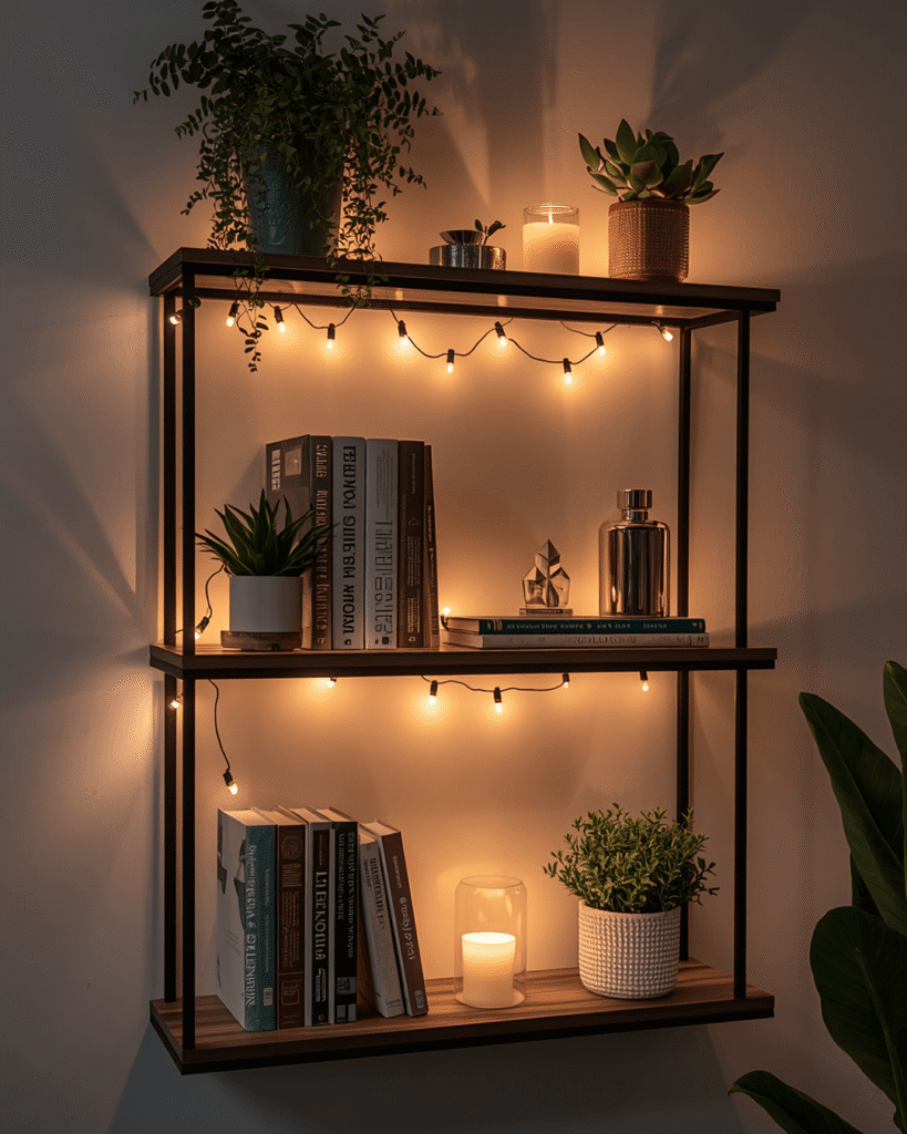 4. Creative Floating Shelf Ideas to Brighten Empty Walls