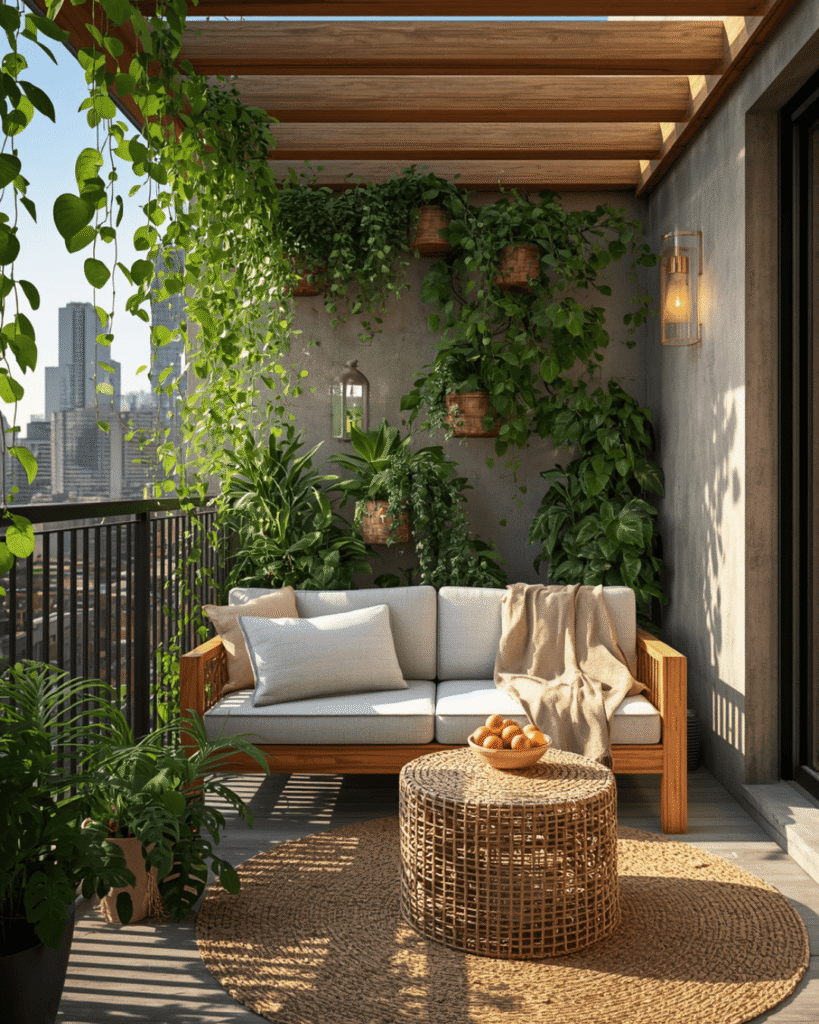 3. Beautiful Balcony Decor Ideas with Hanging Plants