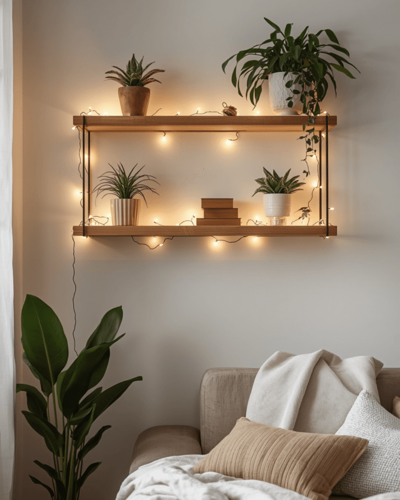 7. Elegant Shelf Decor Ideas Using Plants