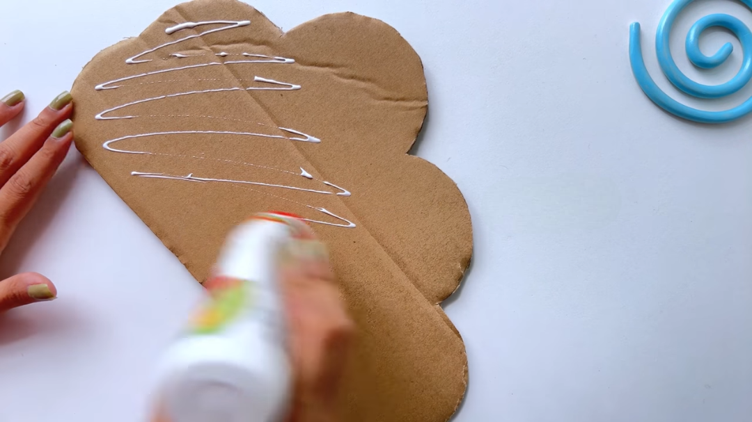 DIY Cloud Lamp Cover the Cardboard