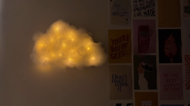 How to Make a DIY Cloud Lamp