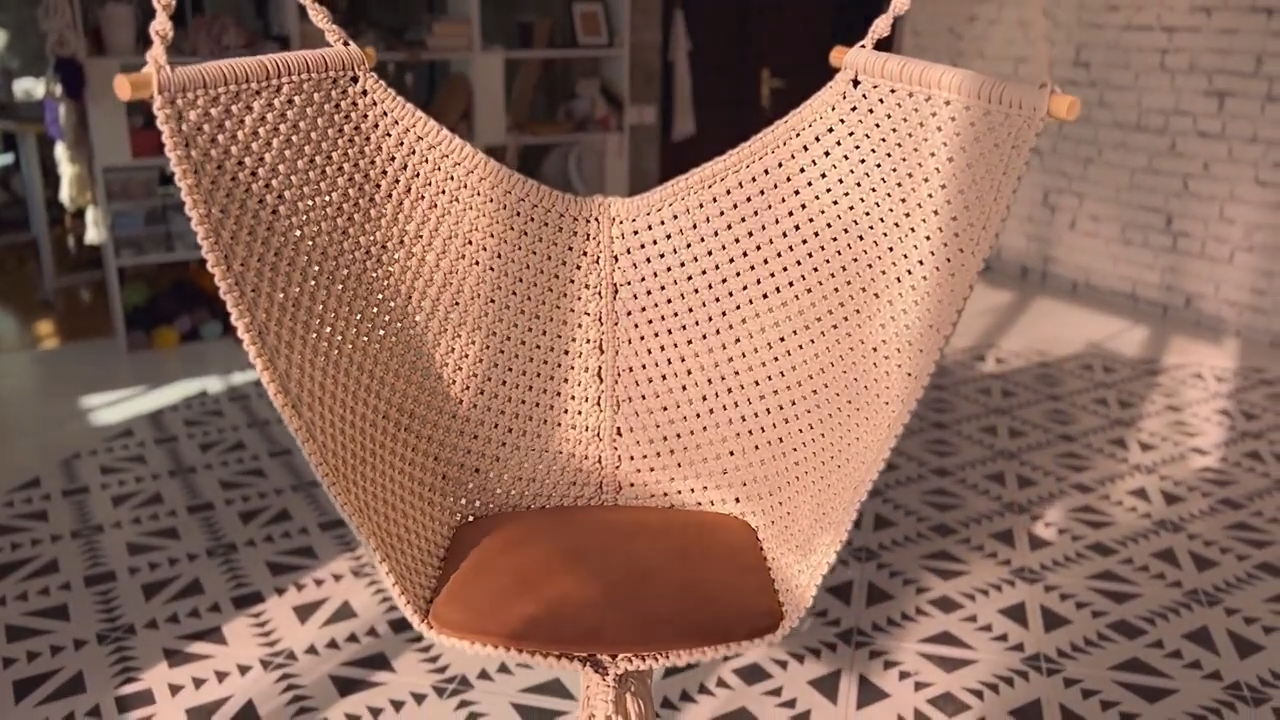 Macramé Hanging Chair DIY Step-by-Step