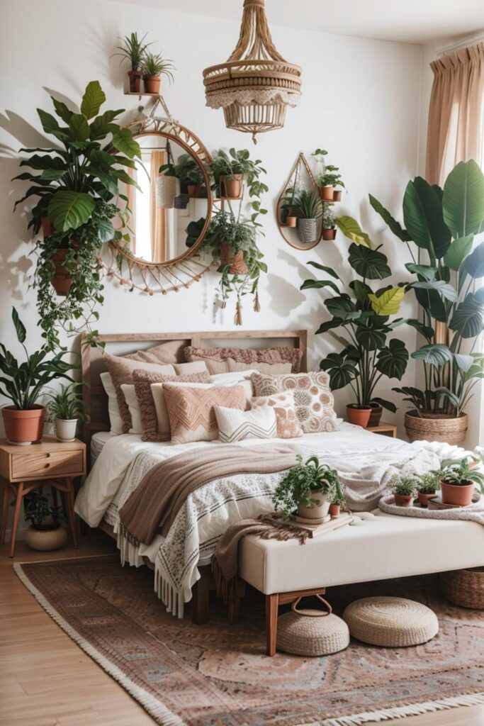Modern Bohemian Bedroom Décor for a Fresh and Relaxing Living Space