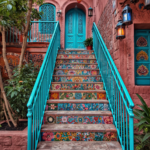 10 Hand-Painted Floral Stair Risers For A Colorful Entrance