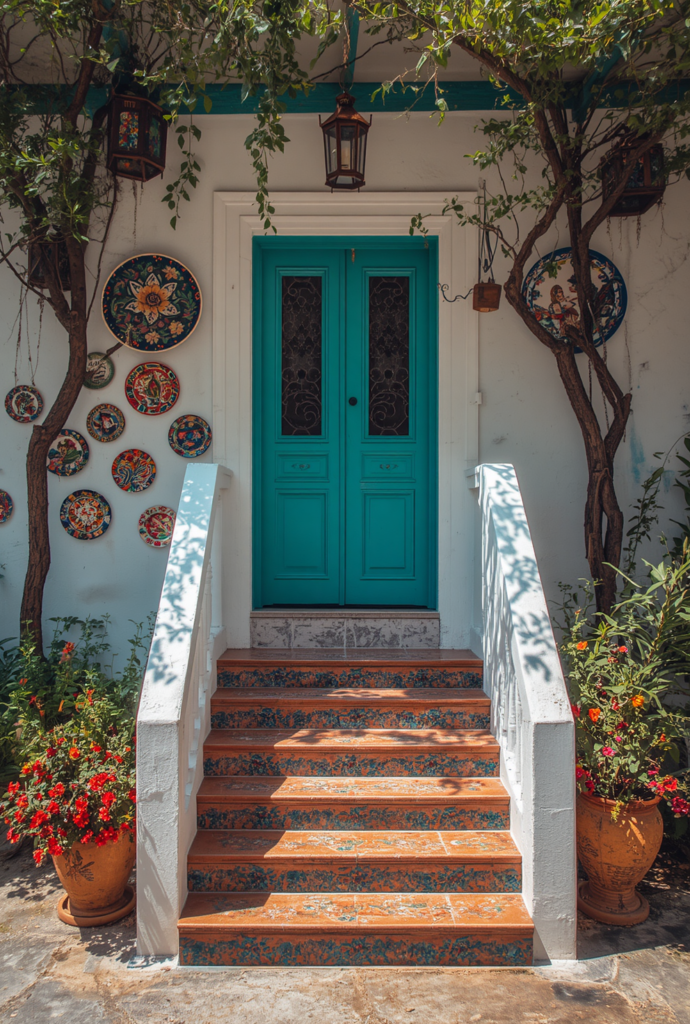 6. Colorful Hanging Lanterns for Entryways: Safe and Stylish Ideas